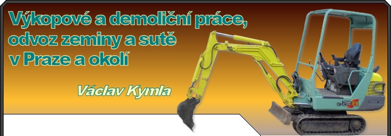 Minibagr - výkopové práce, odvoz sutě, zeminy, odpadu kontejnery